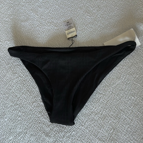 L*Space Cabana Bitsy Bikini Bottom, Black, Size Small, $88 - Picture 5 of 9